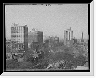 Historic Framed Print, [Detroit, Mich., looking west, Grand Circus Park],  17-7/8" x 21-7/8"