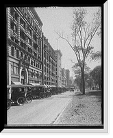 Historic Framed Print, [Washington Boulevard, east side, Detroit, Mich.],  17-7/8" x 21-7/8"