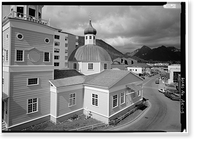 Historic Framed Print, Saint Michael's Cathedral, Lincoln Street, Sitka, Sitka Borough, AK - 5,  17-7/8" x 21-7/8"
