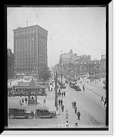 Historic Framed Print, [Looking up Woodward Avenue, Detroit, Mich.] - 2,  17-7/8" x 21-7/8"
