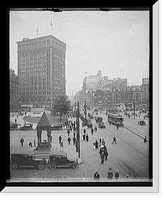 Historic Framed Print, [Looking up Woodward Avenue, Detroit, Mich.] - 3,  17-7/8" x 21-7/8"