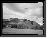 Fort Egbert, Noncommissioned Officers Quarters, Yukon River at Mission Creek, Eagle vicinity, Southeast Fairbanks Census Area, AK, Antique Print