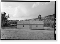 Fort Egbert, Granary, Yukon River at Mission Creek, Eagle vicinity, Southeast Fairbanks Census Area, AK - 2 Classic, Vintage Print