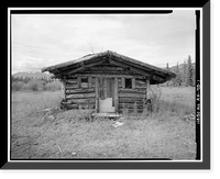 Town of Chisana, U.S. Commissioner's Residence, Chisana, Valdez-Cordova Census Area, AK, Antique Print