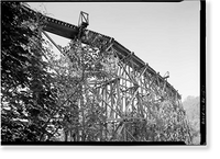 Copper River & Northwestern Railroad, Gilahina Bridge, Mile 28.5, McCarthy Road, Chitina vicinity, Valdez-Cordova Census Area, AK, Vintage Print