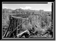 Copper River & Northwestern Railroad, Gilahina Bridge, Mile 28.5, McCarthy Road, Chitina vicinity, Valdez-Cordova Census Area, AK - 4, Antique Poster