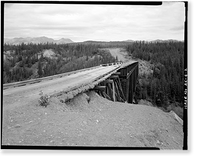 Kuskalana Bridge, Mile 146 of Copper River & Northwestern Road, Chitina vicinity, Valdez-Cordova Census Area, AK - 2, Vintage Print