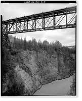 Kuskalana Bridge, Mile 146 of Copper River & Northwestern Road, Chitina vicinity, Valdez-Cordova Census Area, AK - 5, Vintage Poster