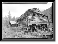 Green Butte Copper Company, Bunkhouse, McCarthy Creek 12 miles Northeast of McCarthy, McCarthy vicinity, Valdez-Cordova Census Area, AK - 2, Antique Print