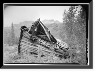 Green Butte Copper Company, Bunkhouse, McCarthy Creek 12 miles Northeast of McCarthy, McCarthy vicinity, Valdez-Cordova Census Area, AK - 3 Classic, Vintage Wall Art