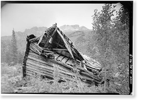 Green Butte Copper Company, Bunkhouse, McCarthy Creek 12 miles Northeast of McCarthy, McCarthy vicinity, Valdez-Cordova Census Area, AK - 3 Classic, Vintage Wall Art