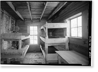 Green Butte Copper Company, Bunkhouse (Upper camp), McCarthy Creek 12 miles Northeast of McCarthy, McCarthy vicinity, Valdez-Cordova Census Area, AK - 6, Antique Poster