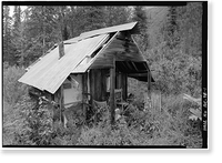 Green Butte Copper Company, Bathhouse, McCarthy Creek 12 miles Northeast of McCarthy, McCarthy vicinity, Valdez-Cordova Census Area, AK, Antique Print