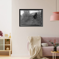 Historic Framed Print, A. D. Wilcox Drift Mine, Boiler Cabin, Linda Creek near Dalton Highway, Bettles vicinity, Yukon-Koyukuk Census Area, AK,  17-7/8" x 21-7/8"