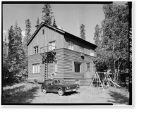 Historic Framed Print, Mount McKinley Headquarters, Employee Residence, McKinley Station, AK - 2,  17-7/8" x 21-7/8"