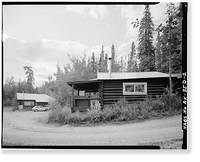 Historic Framed Print, Mount McKinley Headquarters, Employee Residence, McKinley Station, AK - 2,  17-7/8" x 21-7/8"