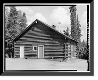 Historic Framed Print, Mount McKinley Headquarters, Warehouse, McKinley Station, AK,  17-7/8" x 21-7/8"