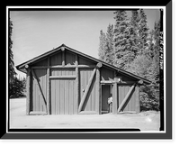 Mount McKinley Headquarters, Ranger Cache & Garage, McKinley Station, AK - 2, Historic Print