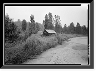 Historic Framed Print, Iditarod Trail Shelter Cabins, Skwentna Crossing Shelter Cabin, Skwentna, Matanuska-Susitna Borough, AK - 6,  17-7/8" x 21-7/8"