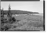 Historic Framed Print, Iditarod Trail Shelter Cabins, Portage Shelter Cabin, Portage, Anchorage, AK,  17-7/8" x 21-7/8"