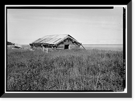 Historic Framed Print, Iditarod Trail Shelter Cabins, Portage Shelter Cabin, Portage, Anchorage, AK - 2,  17-7/8" x 21-7/8"