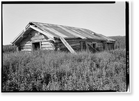 Historic Framed Print, Iditarod Trail Shelter Cabins, Portage Shelter Cabin, Portage, Anchorage, AK - 3,  17-7/8" x 21-7/8"