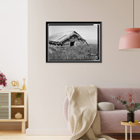 Historic Framed Print, Iditarod Trail Shelter Cabins, Portage Shelter Cabin, Portage, Anchorage, AK - 4,  17-7/8" x 21-7/8"