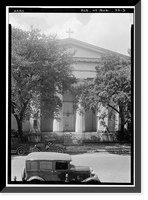 Historic Framed Print, Christ Episcopal Church, Church & Saint Emanuel Streets, Mobile, Mobile County, AL - 2,  17-7/8" x 21-7/8"