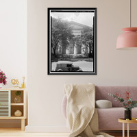 Historic Framed Print, Christ Episcopal Church, Church & Saint Emanuel Streets, Mobile, Mobile County, AL - 2,  17-7/8" x 21-7/8"