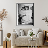 Historic Framed Print, Pope-Golson House, 815 Shadow Lane (moved from original location), Prattville vicinity, Autauga County, AL - 11,  17-7/8" x 21-7/8"