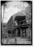 Cripple Deer Creek Covered Bridge, Allsboro vicinity, Colbert County, AL Classic, Antique Wall Art