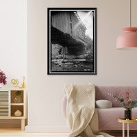 Cripple Deer Creek Covered Bridge, Allsboro vicinity, Colbert County, AL - 3, Vintage Print