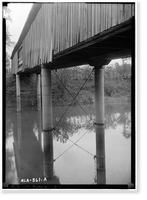 Big Bear Creek Covered Bridge, Allsboro vicinity, Colbert County, AL, Historic Reproduction