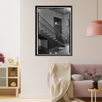 Cunningham Plantation, Old Memphis Road (Gaines Trace Road), Cherokee vicinity, Colbert County, AL - 10, Historic Print
