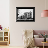 Governor Robert Lindsay House, U.S. Highway 72, Tuscumbia, Colbert County, AL Classic, Vintage Print