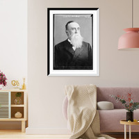 Bishop W.L. Mallalieu, portrait bust, Antique Print