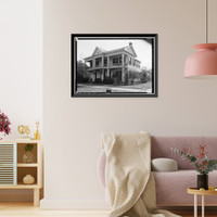 Historic Framed Print, Morgan-Agee House, 719 Tremont Street, Selma, Dallas County, AL,  17-7/8" x 21-7/8"