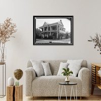 Historic Framed Print, Morgan-Agee House, 719 Tremont Street, Selma, Dallas County, AL,  17-7/8" x 21-7/8"