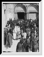 Historic Framed Print, Entrance, Church of Holy Sepulchre,  17-7/8" x 21-7/8"