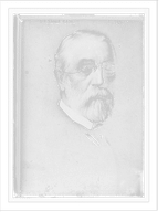 Dr. Homer Eaton, portrait bust, Antique Poster