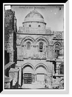Historic Framed Print, Church of Holy Sepulchre, Jerusalem,  17-7/8" x 21-7/8"