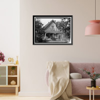 Virginia Glover House, County Roads 19 & 4, Forkland, Greene County, AL, Antique Poster