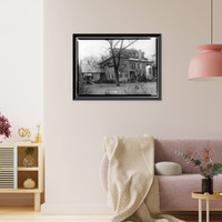 Historic Framed Print, Rosemount, County Road 19, Forkland vicinity, Greene County, AL - 3,  17-7/8" x 21-7/8"