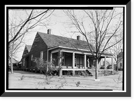 Oates-Danzey House, West Washington & Trawick Streets, Abbeville, Henry County, AL, Vintage Print