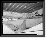 Historic Framed Print, Bridgeport Swing Span Bridge, Spanning Tennessee River, Bridgeport vicinity, Jackson County, AL - 4,  17-7/8" x 21-7/8"