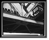 Bridgeport Swing Span Bridge, Spanning Tennessee River, Bridgeport vicinity, Jackson County, AL - 11, Antique Wall Art