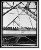 Historic Framed Print, Bridgeport Swing Span Bridge, Spanning Tennessee River, Bridgeport vicinity, Jackson County, AL - 17,  17-7/8" x 21-7/8"