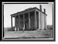 Historic Framed Print, Benjamin Pinckney Worthington House, Sixth Avenue South, Birmingham, Jefferson County, AL,  17-7/8" x 21-7/8"