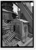 Historic Framed Print, Sloss-Sheffield Steel & Iron, First Avenue North Viaduct at Thirty-second Street, Birmingham, Jefferson County, AL,  17-7/8" x 21-7/8"