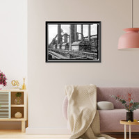 Sloss-Sheffield Steel & Iron, First Avenue North Viaduct at Thirty-second Street, Birmingham, Jefferson County, AL - 2, Antique Poster